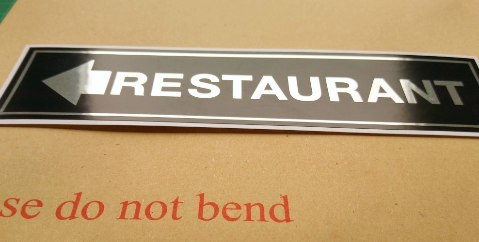 RESTAURANT ARROW LEFT