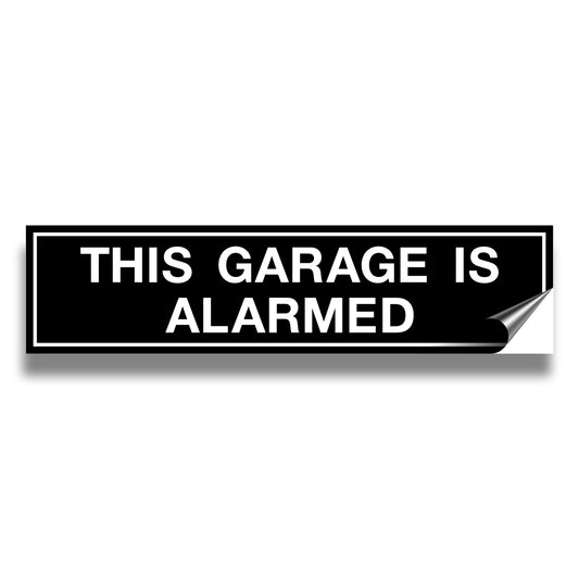 THIS GARAGE IS ALARMED